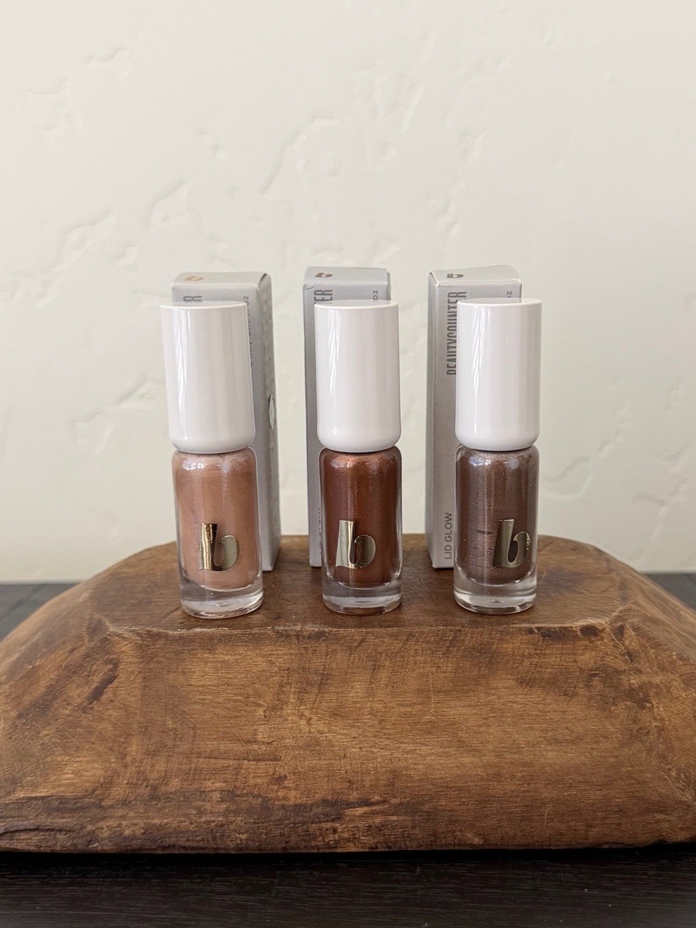 3X Beautycounter Lid Glow Cream Eye Shadow Aura, Twinkle, Ember 5ml